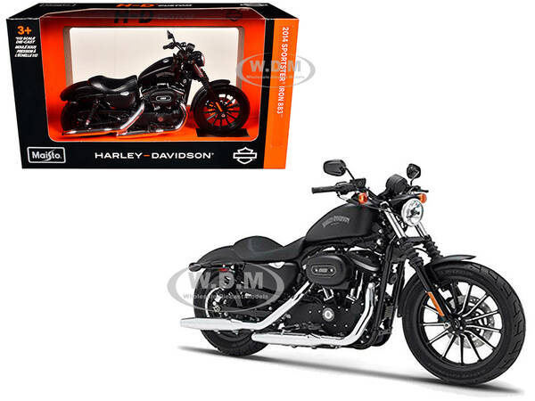 2014 Harley Davidson Sportster Iron 883 1/12 Diecast Motorcycle Model by Maisto