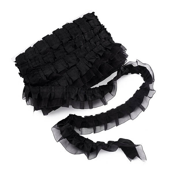 2-Layer Pleated Satin Organza Ribbons