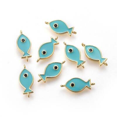 Brass Enamel Links