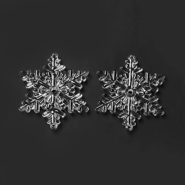 Christmas Transparent Acrylic Connector Charms