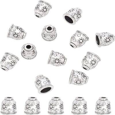 Tibetan Style Alloy Cord End Caps