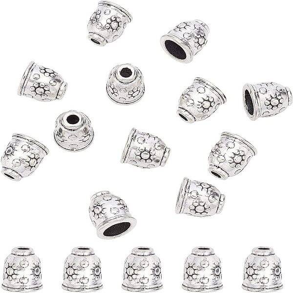 Tibetan Style Alloy Cord End Caps