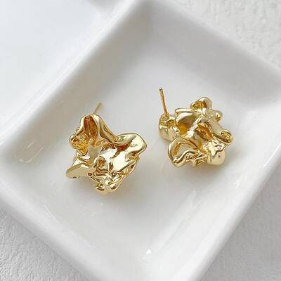 Brass Stud Earring Findings
