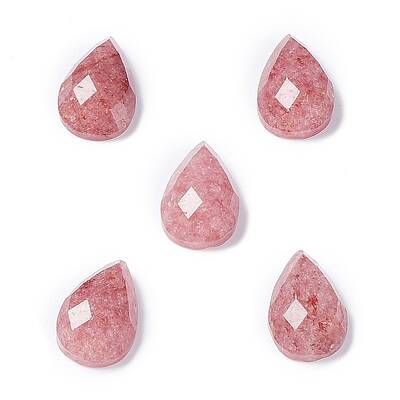 Natural Strawberry Quartz Cabochons