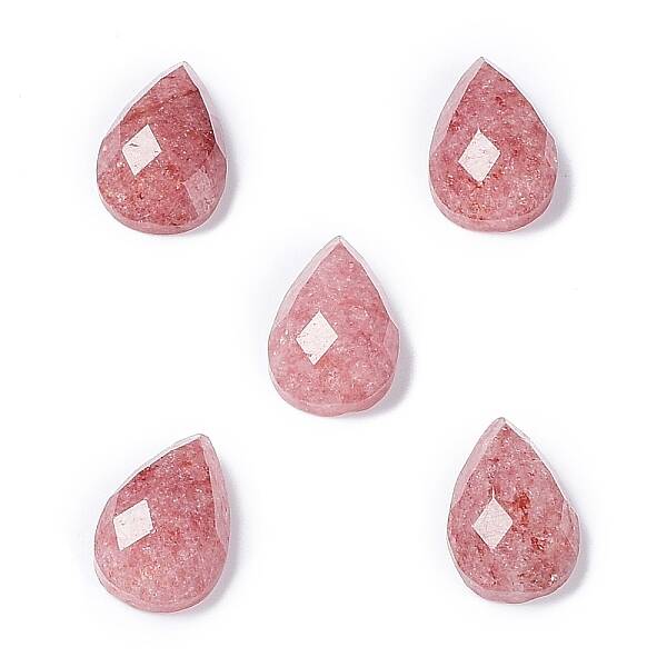 Natural Strawberry Quartz Cabochons