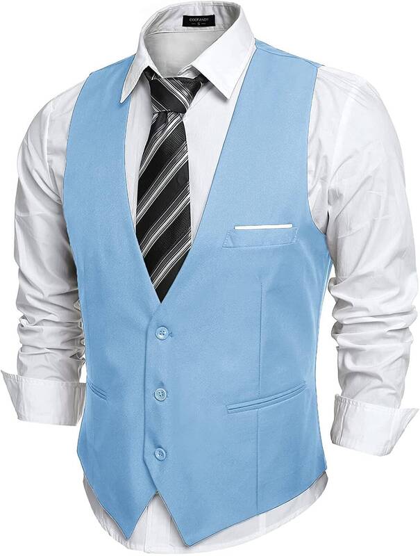 Slim Fit Jacket Vest (US Only), Clear Blue / M