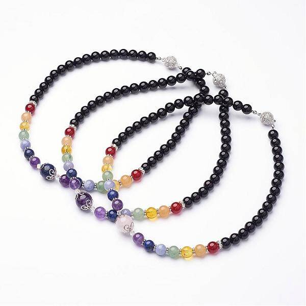 Mixed Gemstone Beaded Necklaces