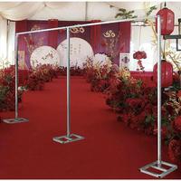 10 X 20 FT Pipe and Drape Stand Metal Large Wedding Backdrop Stand Adjustable Heavy Duty Portable Curtain Stand Standing Bann...