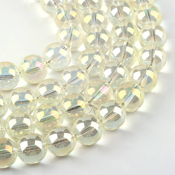 Electroplate Glass Beads Strands