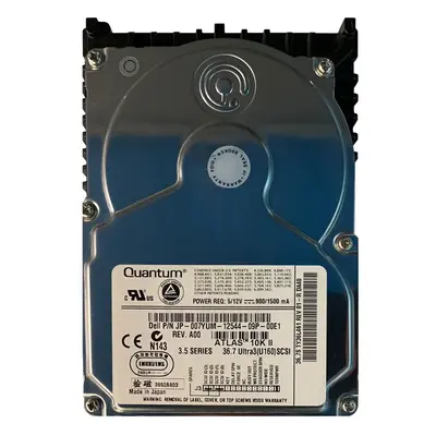 07YUM Dell 36GB Ultra-160 SCSI 10000 3.5-inch Hard Drive