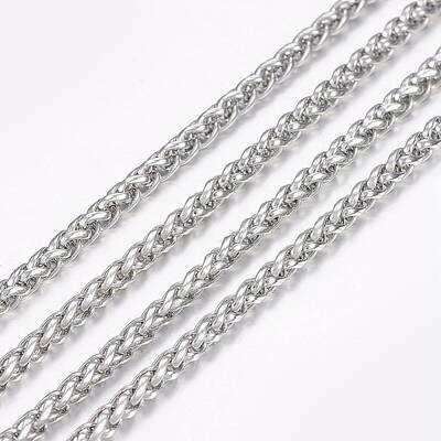 Tarnish Resistant 304 Stainless Steel Wheat Chains