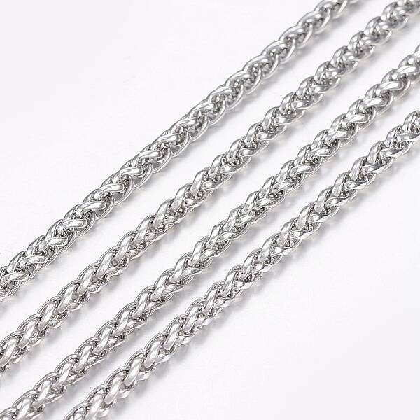 Tarnish Resistant 304 Stainless Steel Wheat Chains