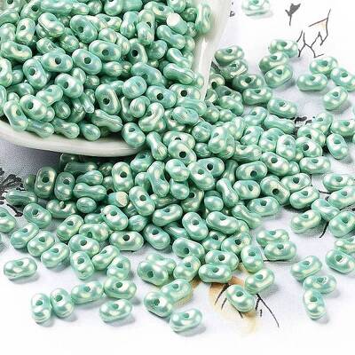 Spray Painted Opaque Acrylic Beads