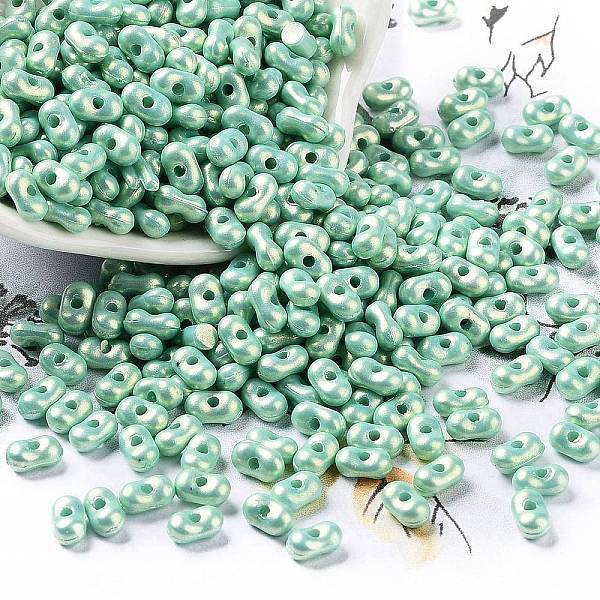 Spray Painted Opaque Acrylic Beads
