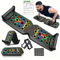 Versatile Adjustable Black Push-Up Board - Lightweight Home Gym Exercise Equipment for Core Strength & Chest Muscle Training,...