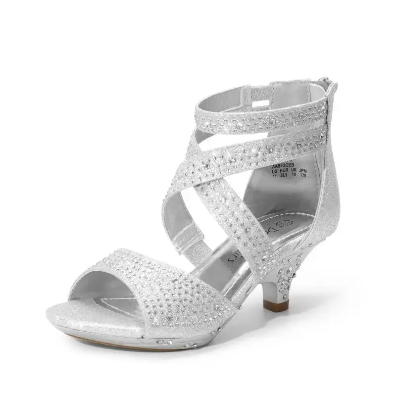 Dream Pairs Girls Toddler Rhinestones Sandals