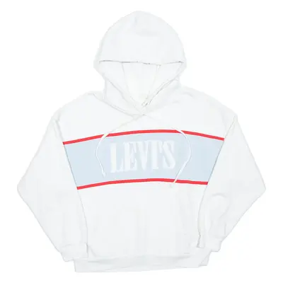LEVI'S Womens White Hoodie XS