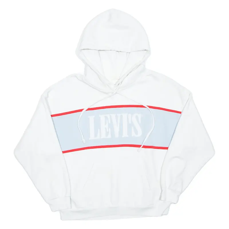 LEVI'S Womens White Hoodie XS