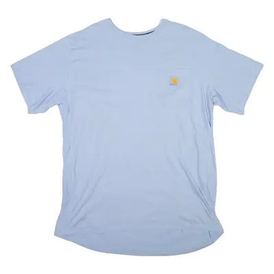 CARHARTT Tall Mens T-Shirt Blue XL