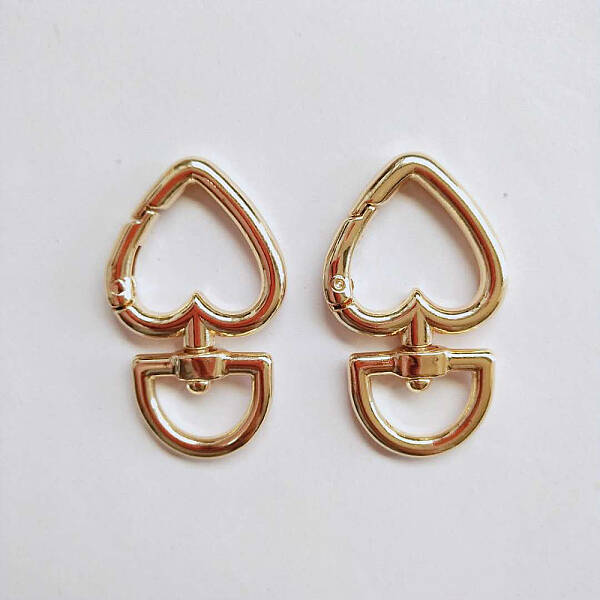 Heart Alloy Swivel Clasps