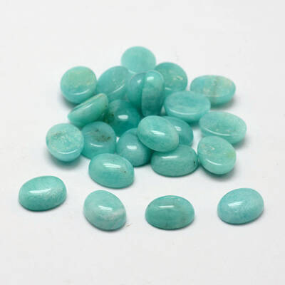 Oval Natural Amazonite Cabochons