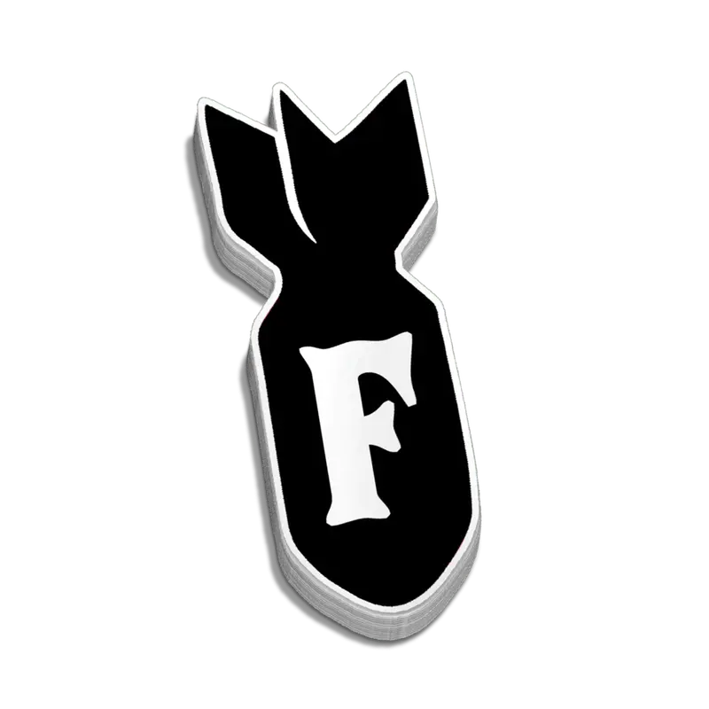 F - Bomb Hard Hat Decal