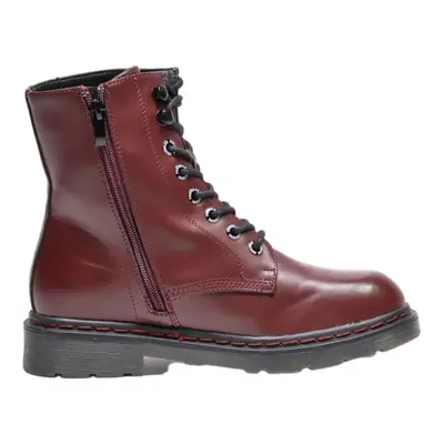 DOCKERS Lace-Up Boots Maroon Leather Womens UK 4