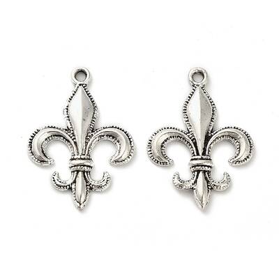 Lily Symbol Tibetan Style Alloy Pendants