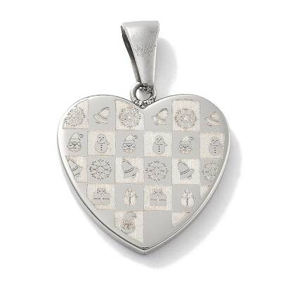 Christmas Themed 304 Stainless Steel Pendants
