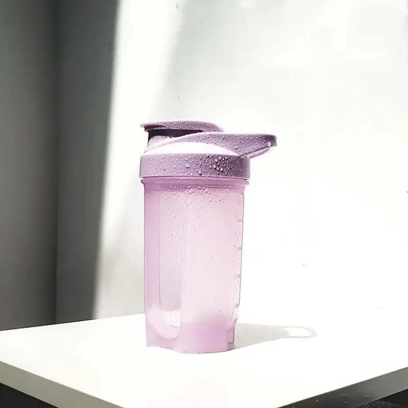 Portable Protein Shaker Bottle, 1 Count 500ml Sports Drinking Cup, Multifunctional Water Bottle for Outdoor Sport, Music Fest...