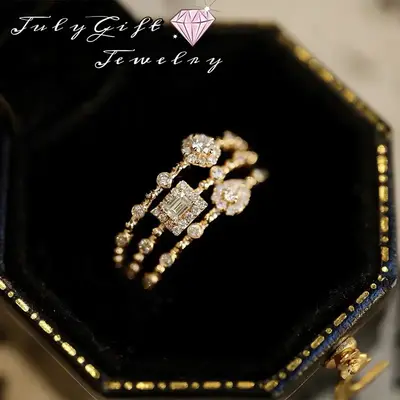 Stackable Rings for Women Set Dainty Non Tarnish Stacking Cubic Zirconia Fashion Ring Jewelry Size 5 6 7 8 9