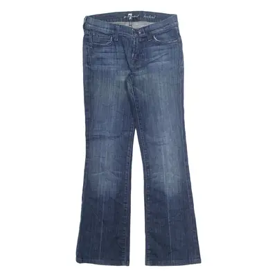 7 FOR ALL MANKIND Womens Jeans Blue Regular Bootcut Stone Wash W26 L28