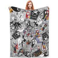 SPXUBZ Christmas Movie Blanket Christmas Throw Blanket Merry Before Christmas Travel Blanket For Bedroom Living Room Couch Of...