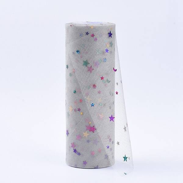 Star Sequin Deco Mesh Ribbons