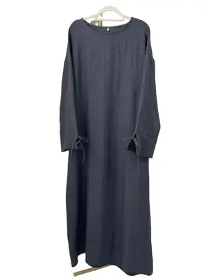 Solid Color Casual Robe Abaya - Versatile Design for Everyday Wear with Comfortable Fit and Plain Style