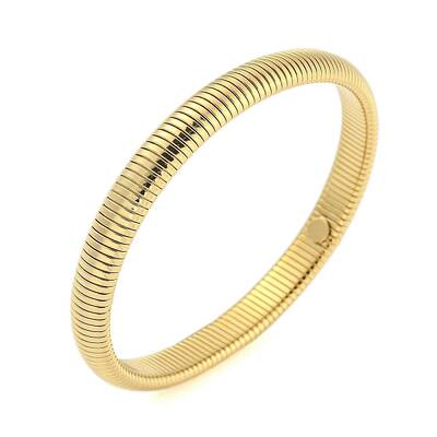 Ion Plating(IP) 304 Stainless Steel Spring Bangles for Women Men