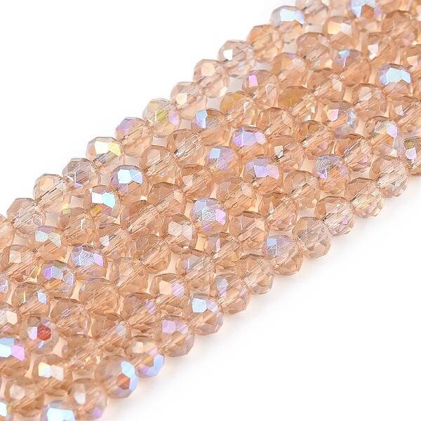 Electroplate Glass Beads Strands