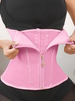 Women's Adjustable Hook & Eye Closure Waist Trainer, Breathable Comfortable Tummy Control Shaper, Waist Cincher for Daily Wea...