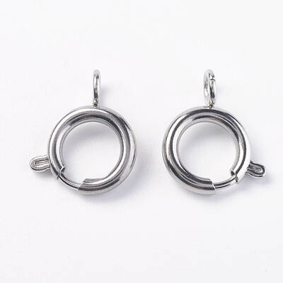 Tarnish Resistant 304 Stainless Steel Smooth Surface Spring Ring Clasps
