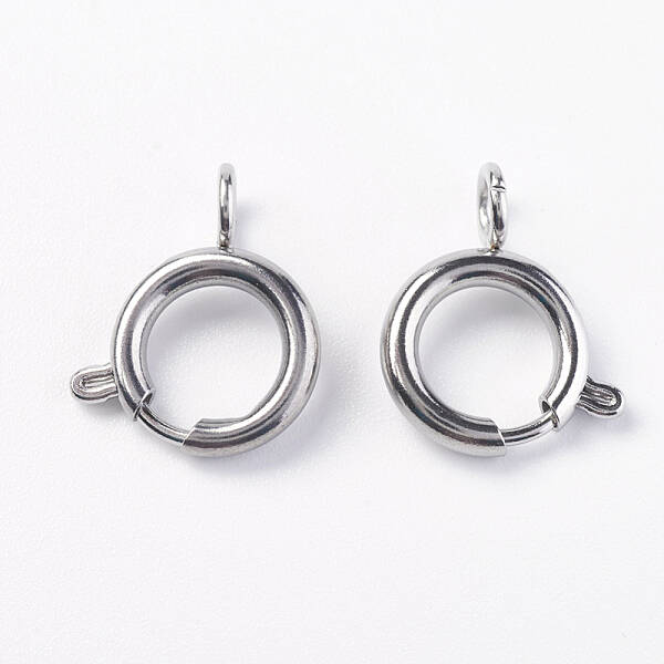 Tarnish Resistant 304 Stainless Steel Smooth Surface Spring Ring Clasps