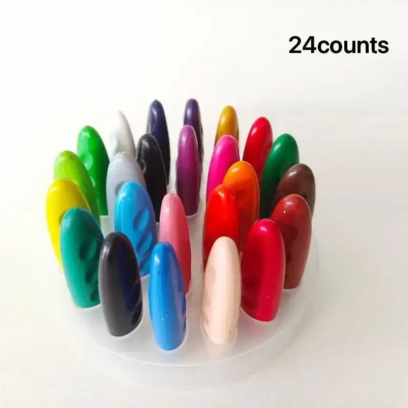 Unbreakable Crayons, 12/24pcs Colorful Wax Crayon, Kids Children Art Supplies, Drawing Supplies for Students, Office & Suppli...