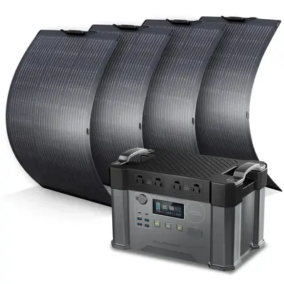 ALLPOWERS S2000 Pro 2400W Solar Generator (PV 100W) S2000 Pro + 4PCS SF100 PV 100W