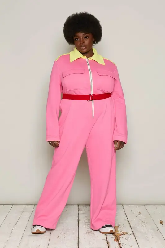 Belinda Boiler Suit (Pink) | size: XS