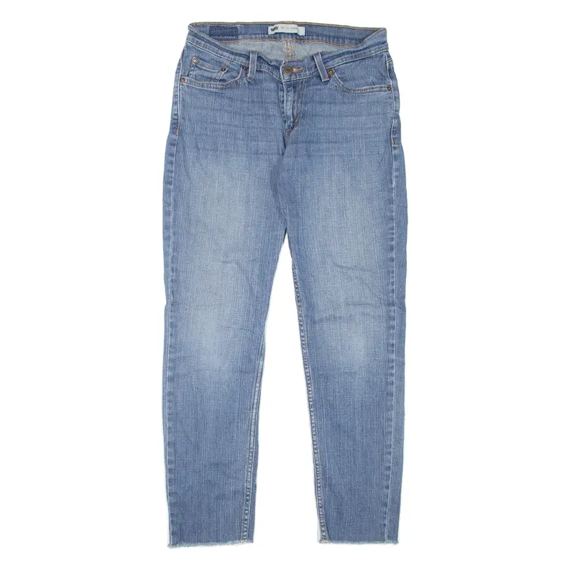LEVI'S 524 Too Superlow Womens Jeans Blue Slim Skinny Stone Wash W27 L27