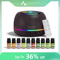 ASAKUKI Essential Oil Diffuser+10 Oil Set for Home&Office, Mother's Day Gift, Fragrance Aroma Humidifier, Night Light, Auto-O...