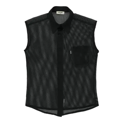 Moschino Mesh Top - Medium Black Polyester | Size: medium