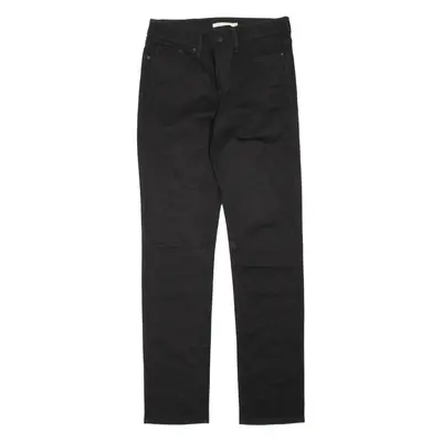 LEVI'S 312 Shaping Womens Jeans Black Slim Straight W28 L32