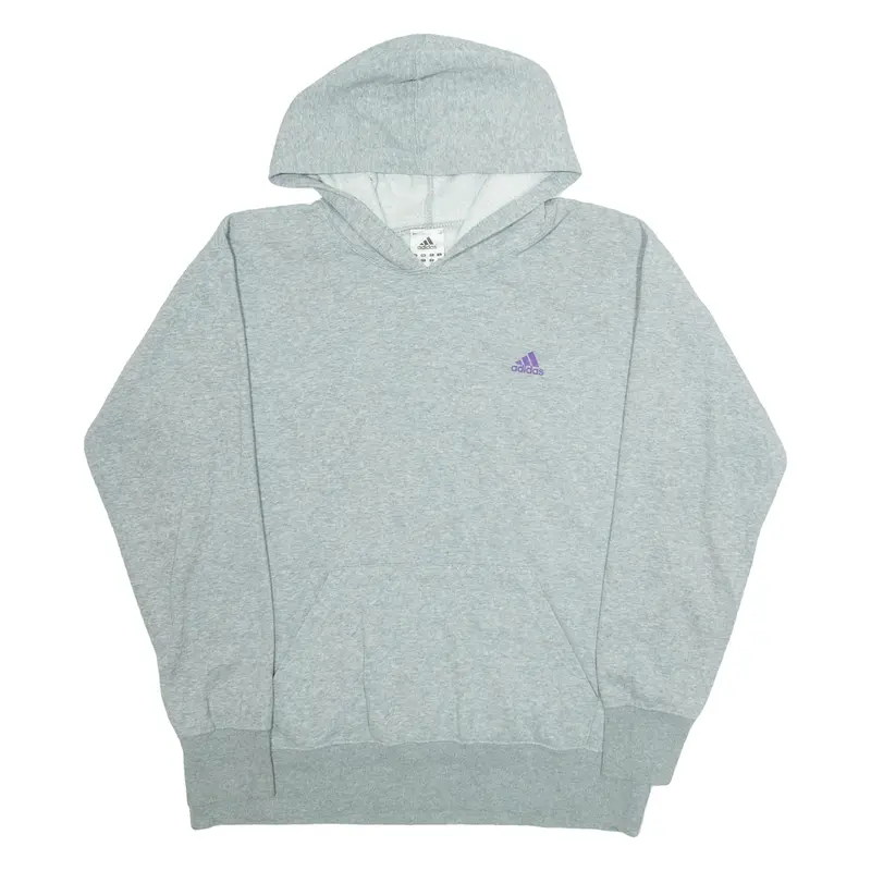 ADIDAS Mens Grey Hoodie L