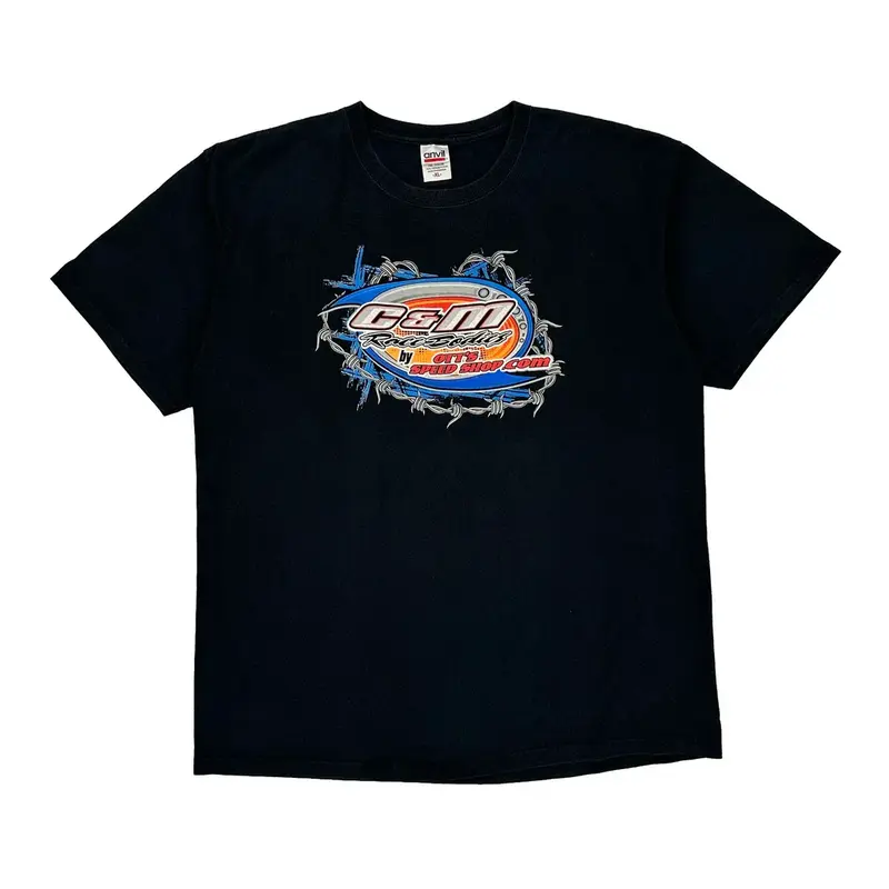 Racing Anvil Nascar T-Shirt - XL Black Cotton