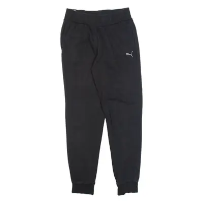 PUMA Womens Joggers Black Tapered L W24 L27